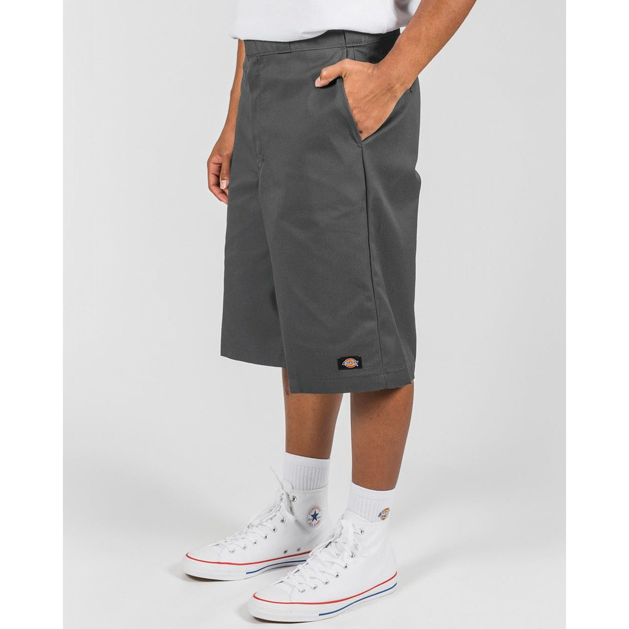 42283 13" Loose Fit Mens Work Shorts Charcoal/Grey-Mens Shorts & Pants-Scarlett Dawn