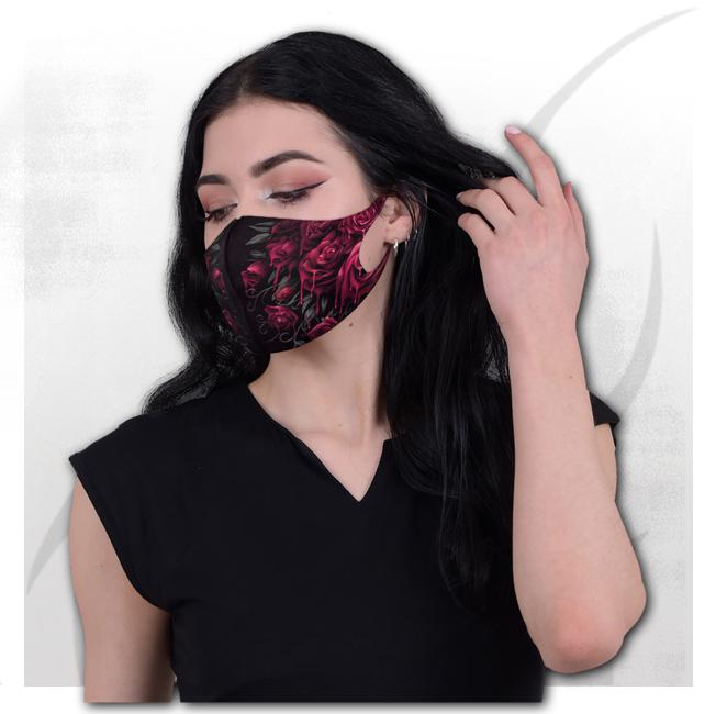 Blood Rose Face Mask-Face Masks & Wraps-Scarlett Dawn