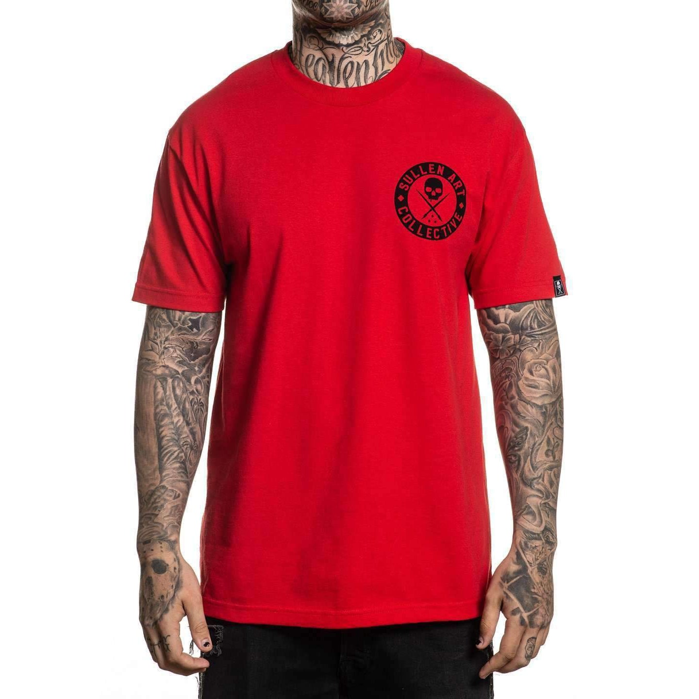 Classic Badge Red Standard Fit Mens T-Shirt-Mens T-Shirts & Tanks-Scarlett Dawn