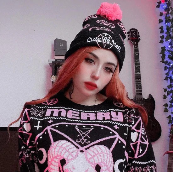 womens beanies with pom