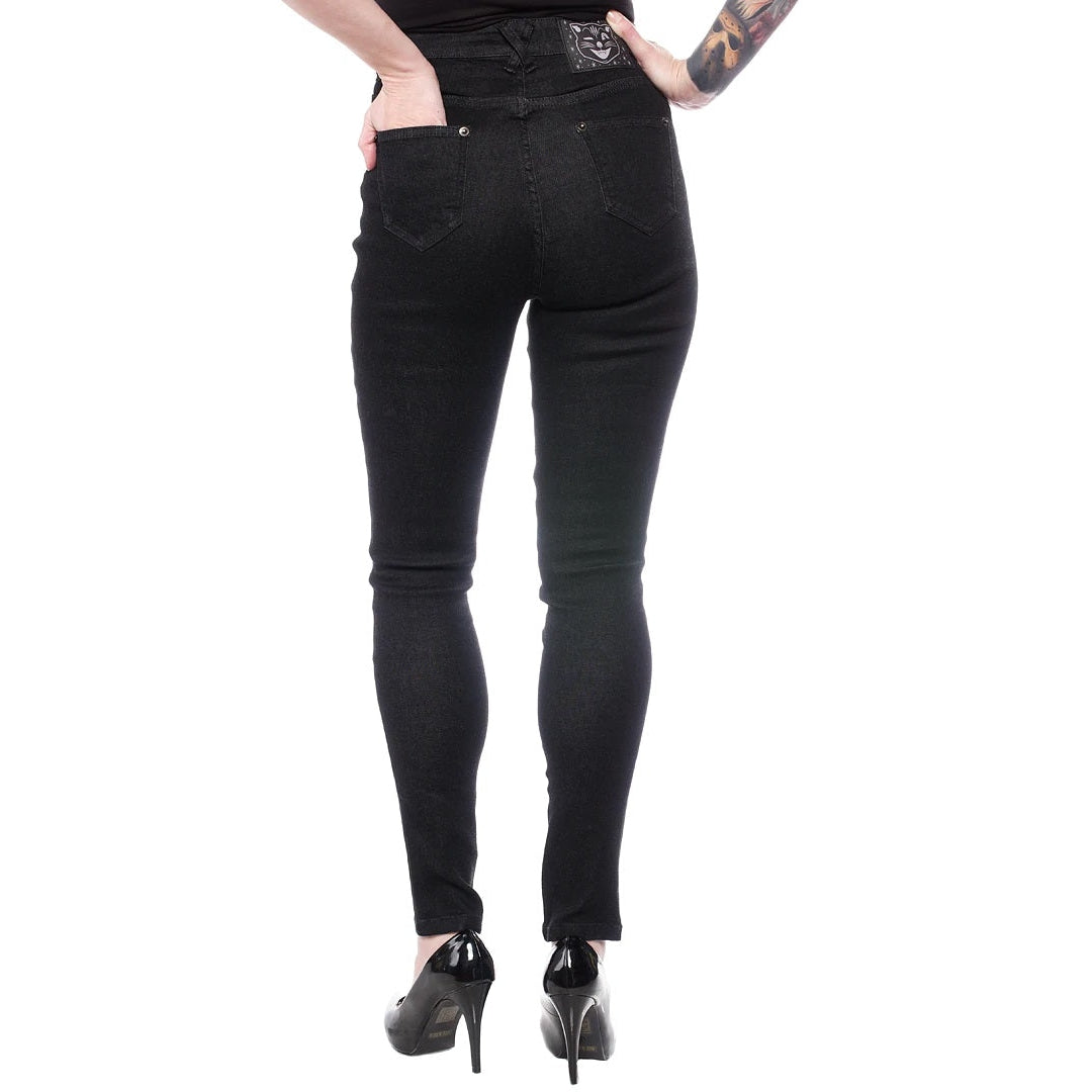 Essential Black Stretch Denim Jeans-Womens Leggings & Pants-Scarlett Dawn