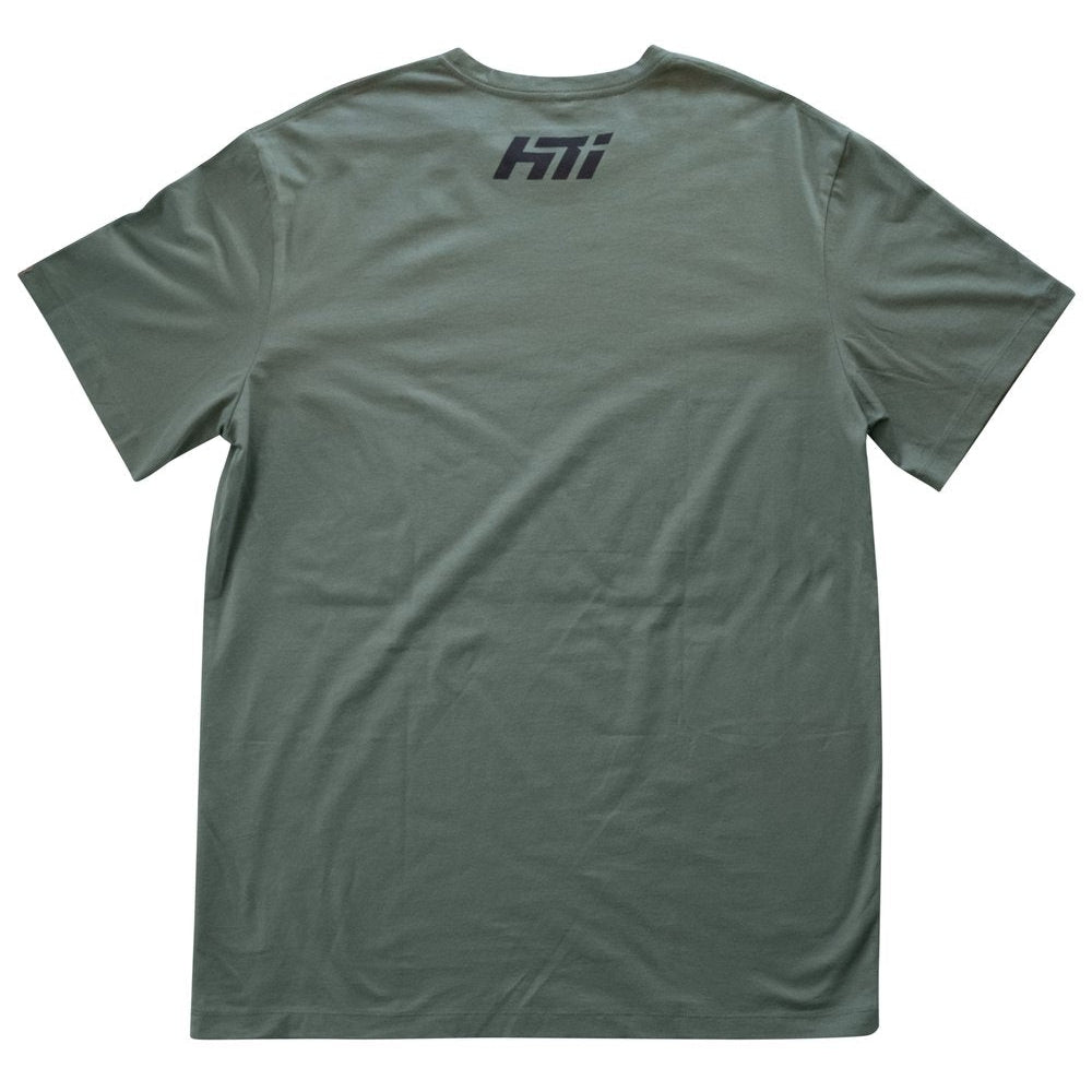 HTI Throttle Stamp Army Green Mens T-Shirt-Mens T-Shirts &amp; Tanks-Scarlett Dawn