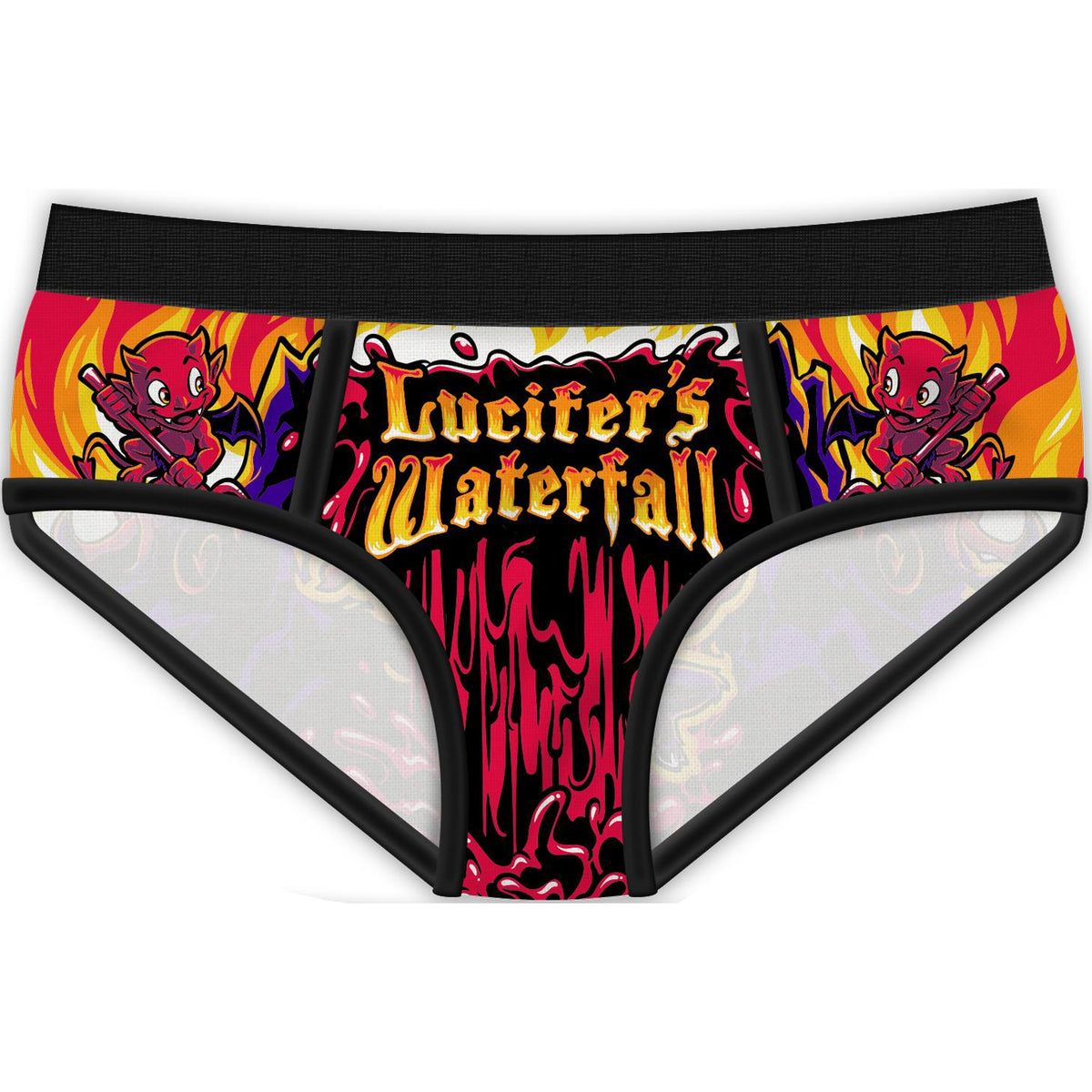 Lucifers Waterfall Period Panties-Womens Underwear-Scarlett Dawn