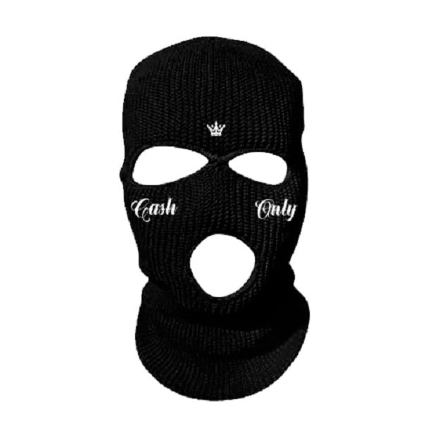 Mafioso Cash Only Balaclava Ski Mask-Mens Beanies, Hats & Snapback Caps-Scarlett Dawn