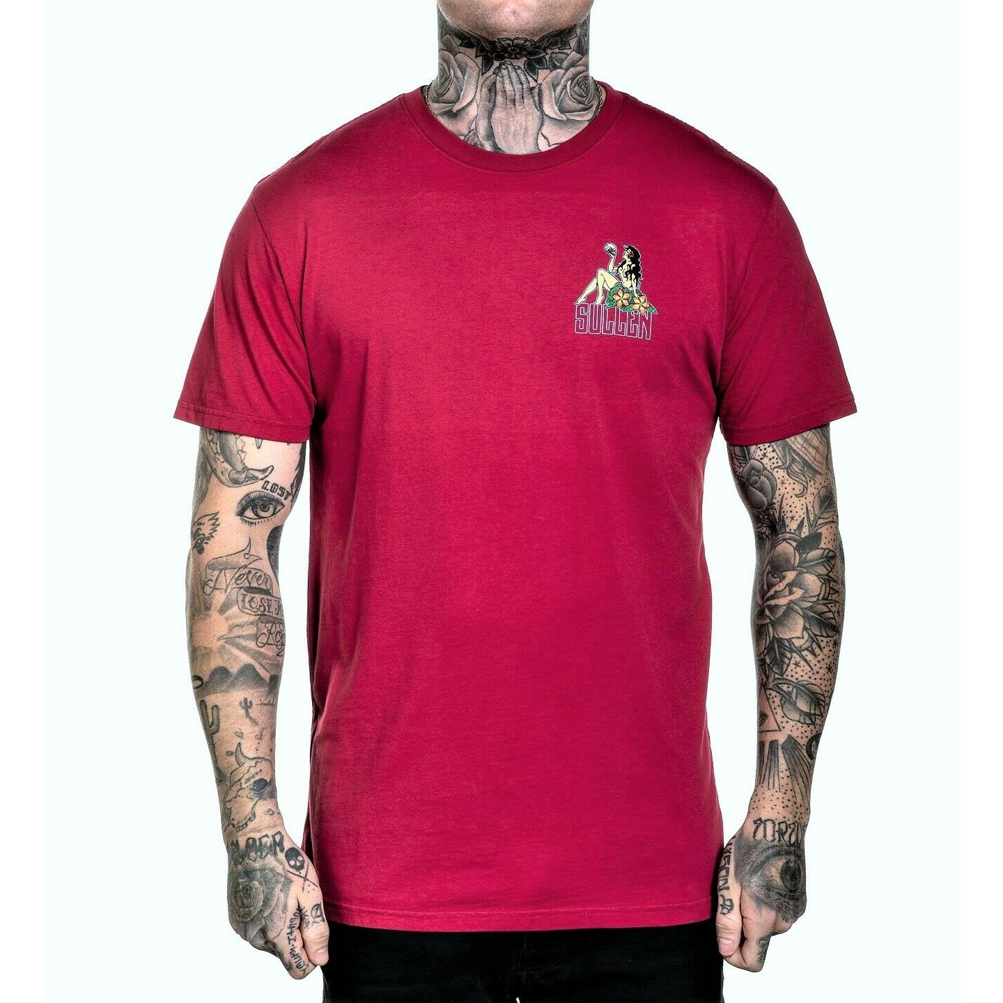 Permanent Vacation Red Premium Fit Mens T-Shirt-Mens T-Shirts & Tanks-Scarlett Dawn
