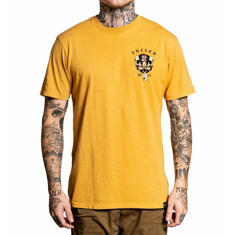 Revealer Mustard Premium Fit Mens T-Shirt-Mens T-Shirts & Tanks-Scarlett Dawn