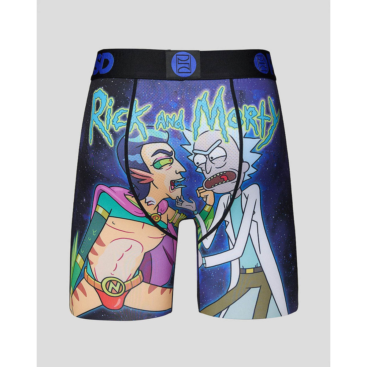 Rick &amp; Morty - Rick vs Mr. Nimbus Boxer Briefs-Mens Underwear-Scarlett Dawn