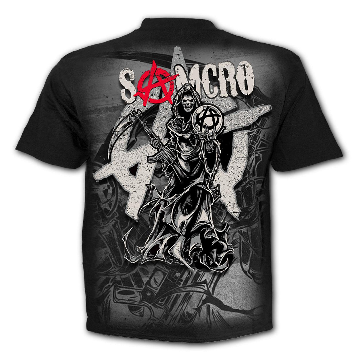 SOA Reaper Montage Mens T-Shirt-Mens T-Shirts & Tanks-Scarlett Dawn