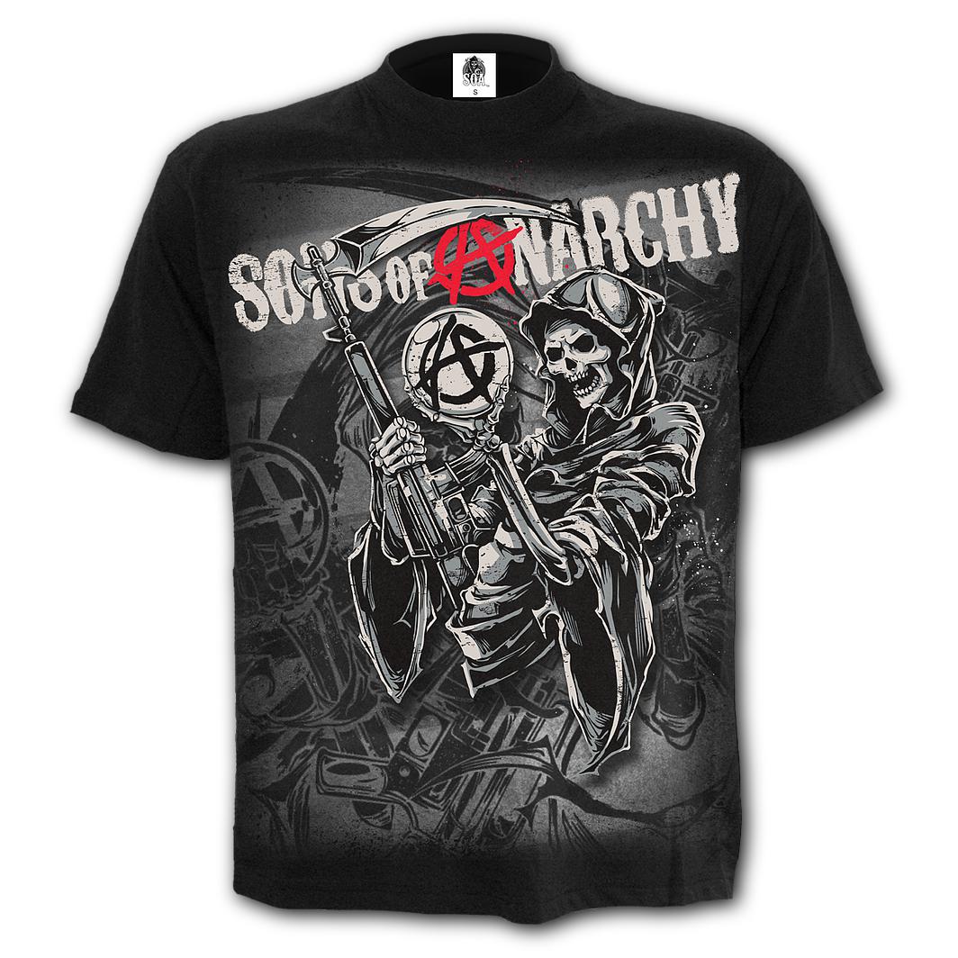 SOA Reaper Montage Mens T-Shirt-Mens T-Shirts & Tanks-Scarlett Dawn