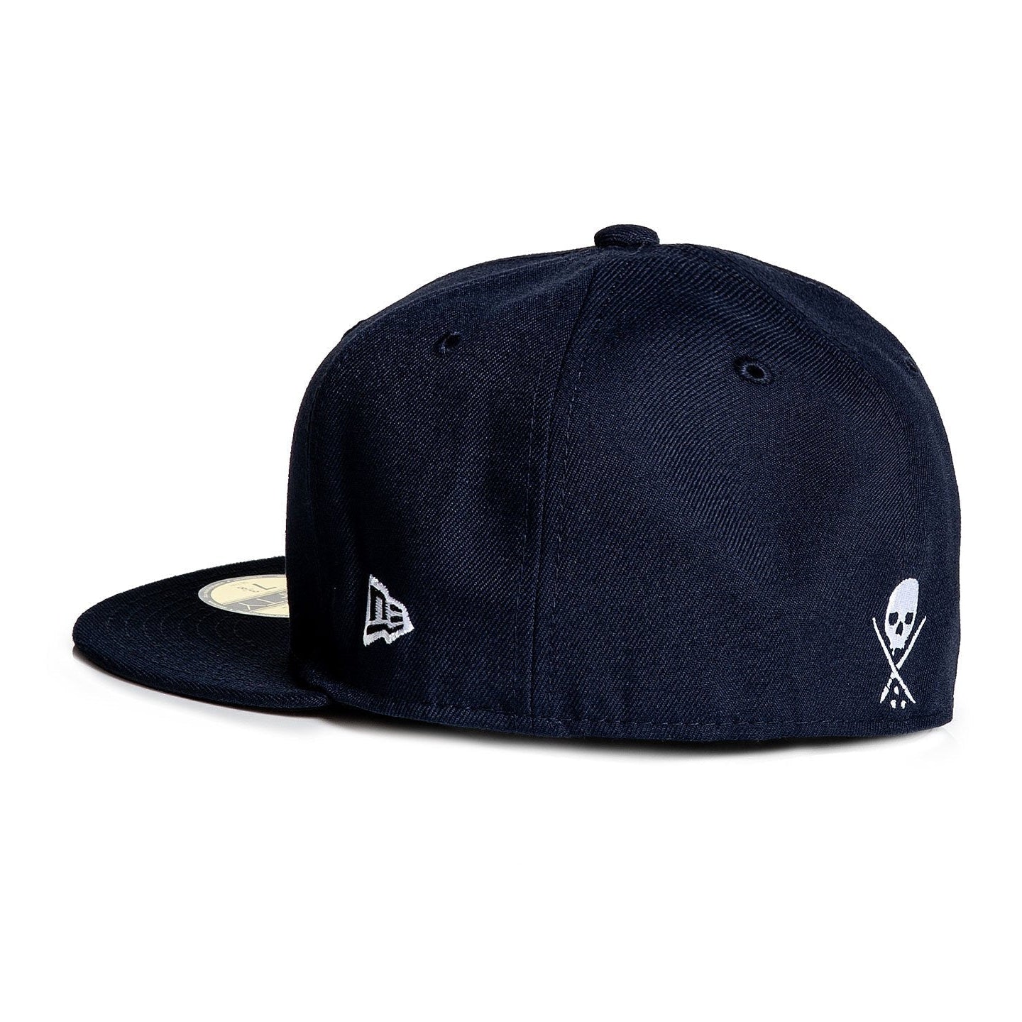 Sullen Badge Navy Stretched Fitted Cap-Mens Beanies, Hats & Snapback Caps-Scarlett Dawn