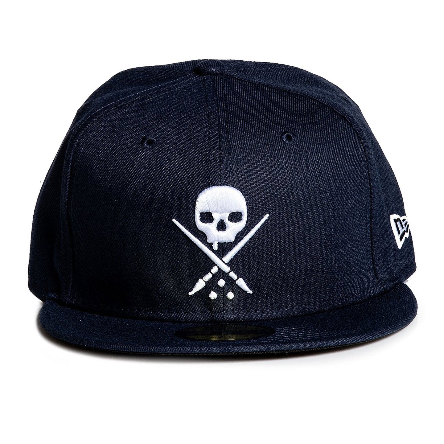 Sullen Badge Navy Stretched Fitted Cap-Mens Beanies, Hats & Snapback Caps-Scarlett Dawn