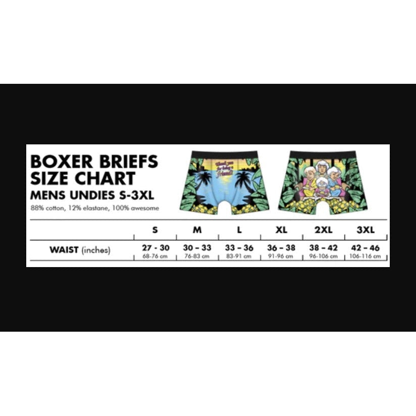 The Golden Girls &#39;Thankyou&#39; Mens Boxer Briefs-Mens Underwear-Scarlett Dawn