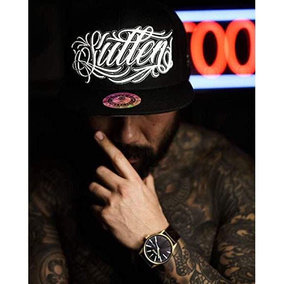 Kerr Tattooer Snapback Cap-Mens Beanies, Hats &amp; Snapback Caps-Scarlett Dawn