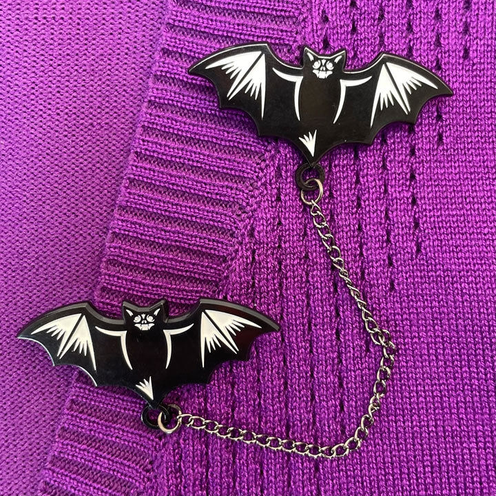 Nokturnal Bats Enamel Pin-Pins-Scarlett Dawn