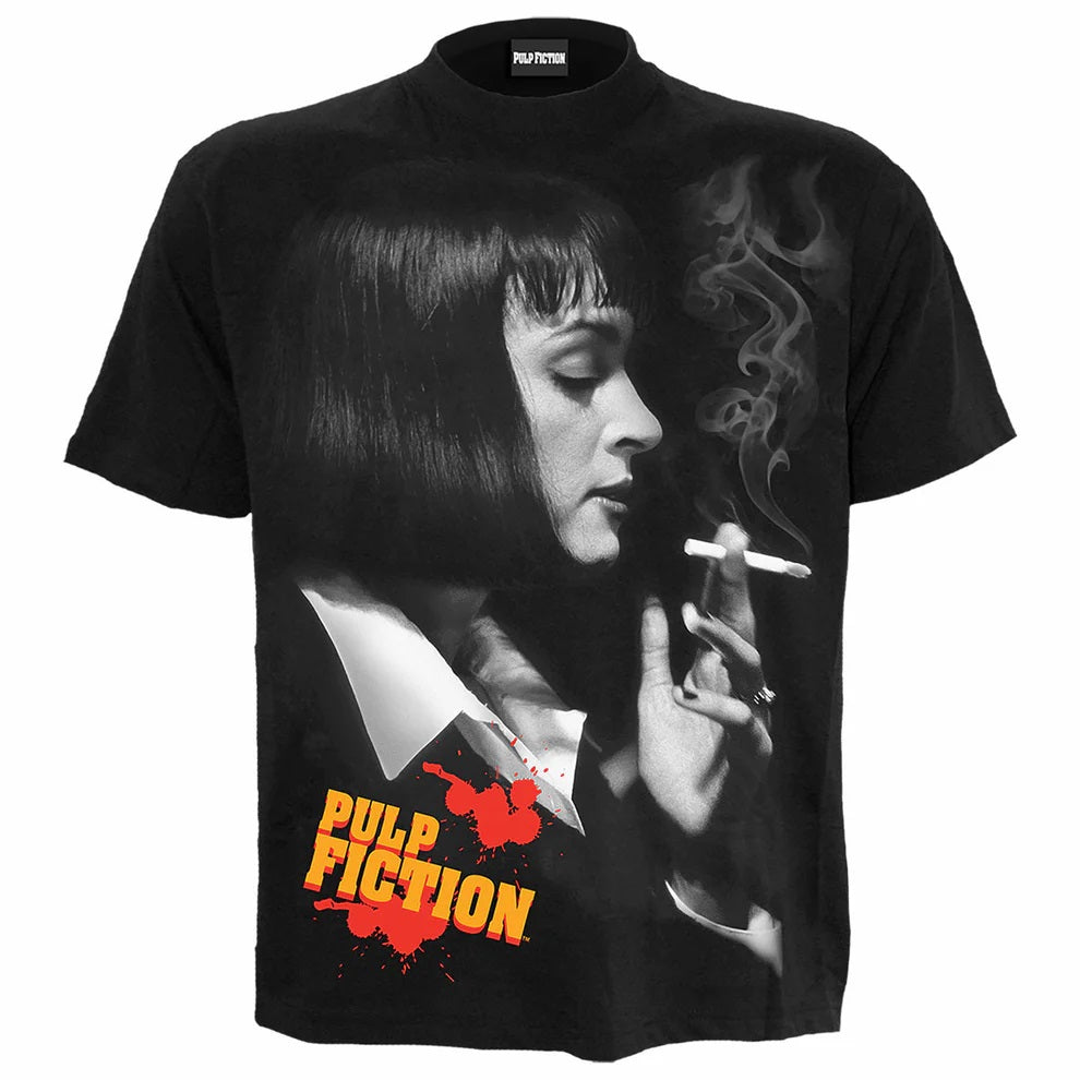 Pulp Fiction Smoke Black Mens T-Shirt-Mens T-Shirts &amp; Tanks-Scarlett Dawn