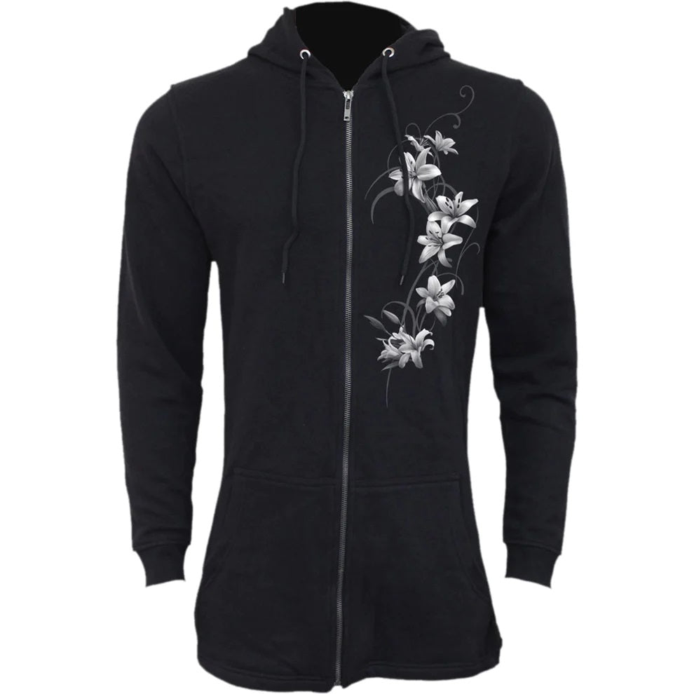 Pure Of Heart Fish Tail Full Zipped Hoodie-Womens Jumpers & Hoodies-Scarlett Dawn