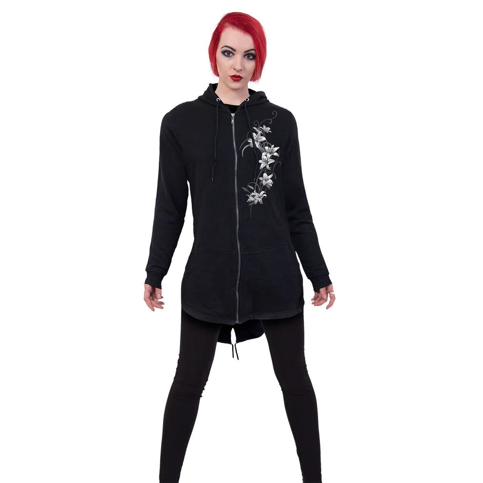 Pure Of Heart Fish Tail Full Zipped Hoodie-Womens Jumpers & Hoodies-Scarlett Dawn