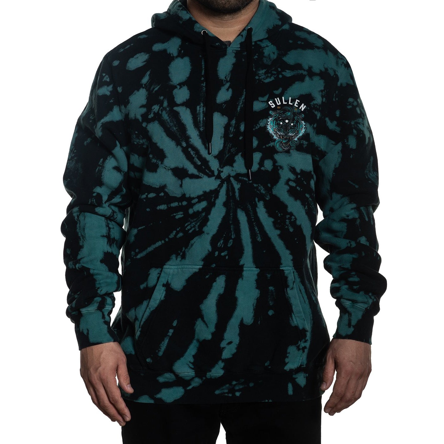 3 Eye Tiger Mens Pullover Hoodie-Mens Jumpers, Hoodies & Long Sleeves-Scarlett Dawn