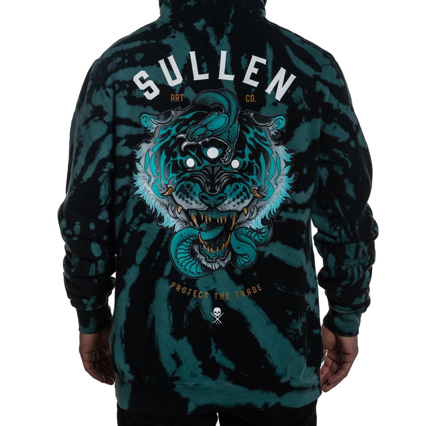 3 Eye Tiger Mens Pullover Hoodie-Mens Jumpers, Hoodies & Long Sleeves-Scarlett Dawn