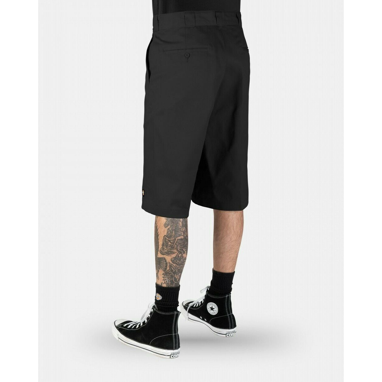42283 13" Loose Fit Mens Work Shorts Black-Mens Shorts & Pants-Scarlett Dawn