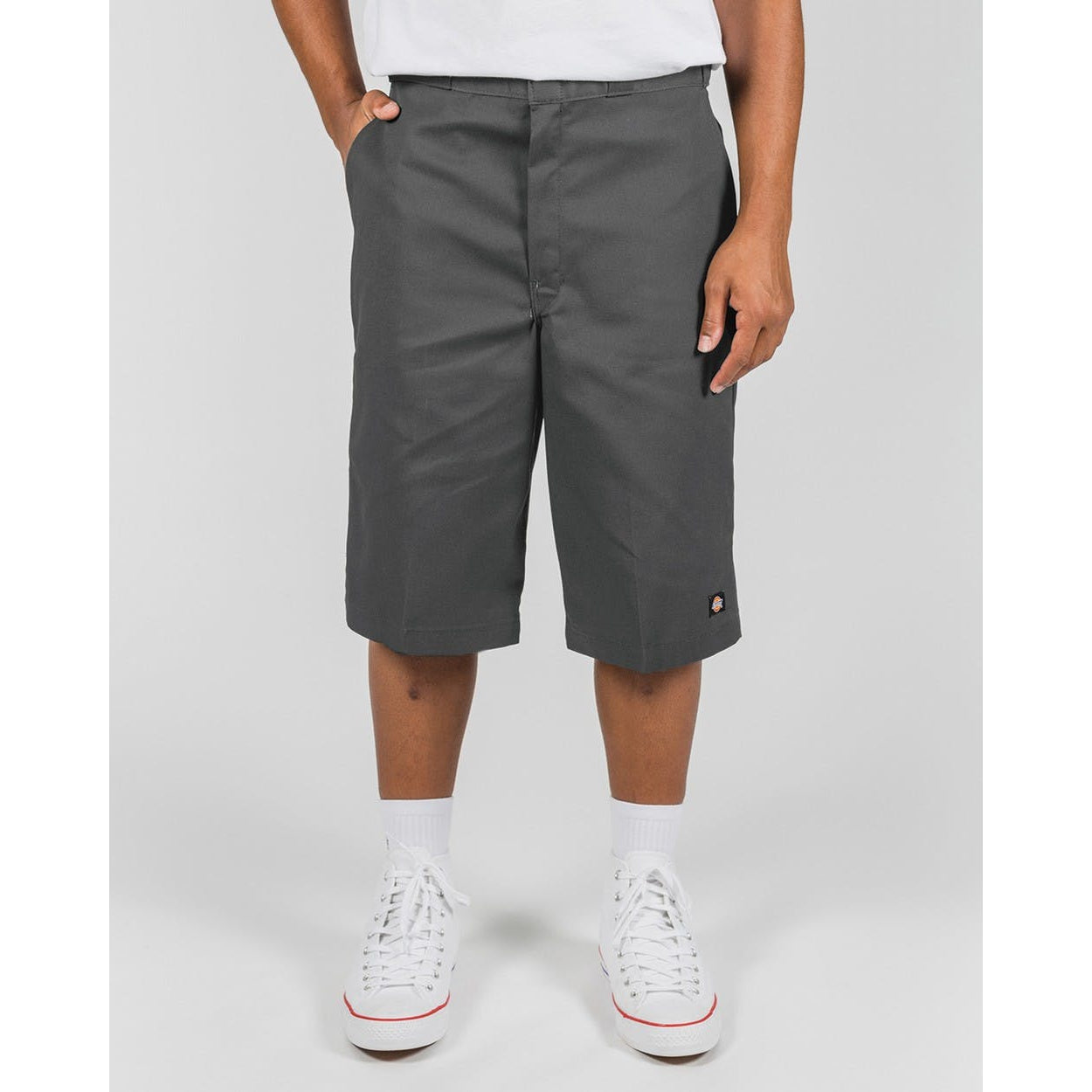 42283 13" Loose Fit Mens Work Shorts Charcoal/Grey-Mens Shorts & Pants-Scarlett Dawn