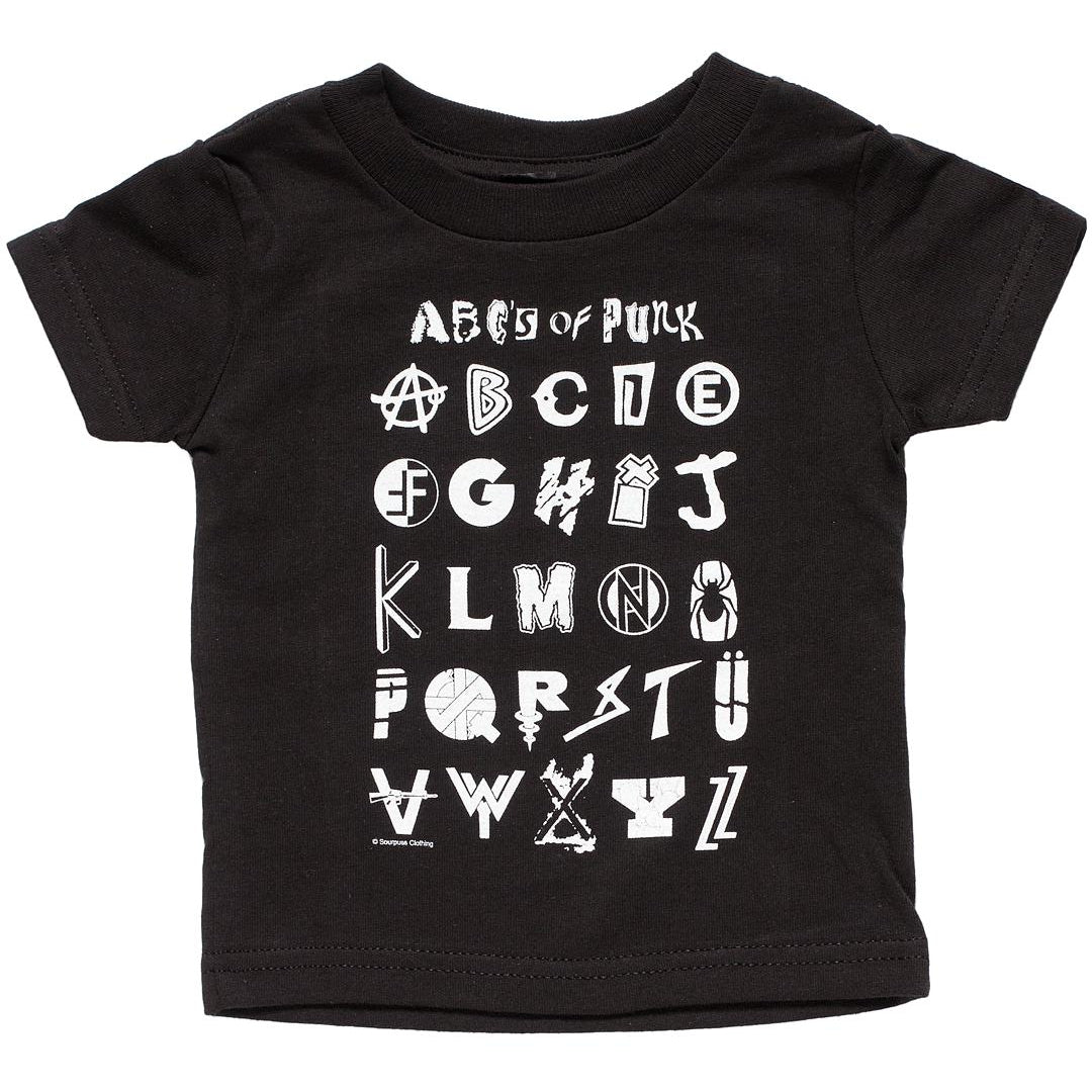 ABCs Of Punk Baby/Boys/Kids T-Shirt-Baby, Toddler And Kids-Scarlett Dawn
