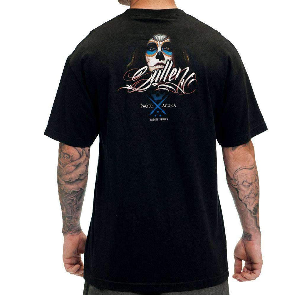 Acuna Badge Standard Fit Mens T-Shirt-Mens T-Shirts &amp; Tanks-Scarlett Dawn