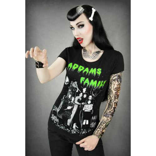Addams Family Top-Womens Tops-Scarlett Dawn