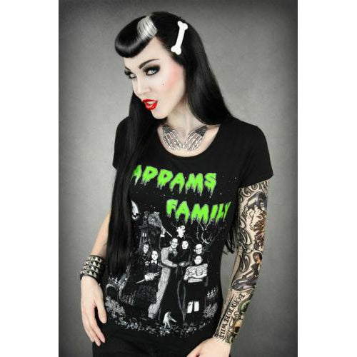 Addams Family Top-Womens Tops-Scarlett Dawn