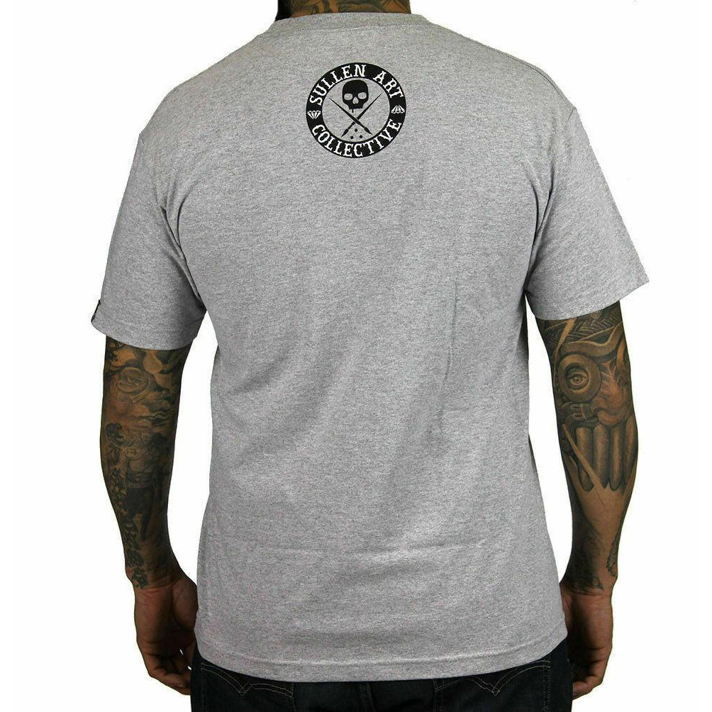All Day Badge Grey Standard Fit Mens T-Shirt-Mens T-Shirts &amp; Tanks-Scarlett Dawn