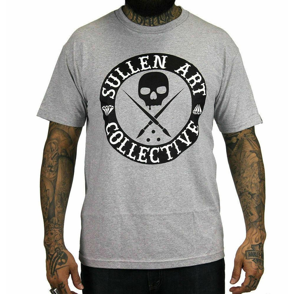 All Day Badge Grey Standard Fit Mens T-Shirt-Mens T-Shirts & Tanks-Scarlett Dawn