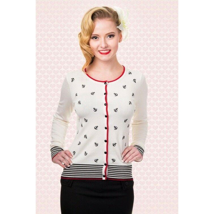 Anchor Sailor Cardigan-Womens Cardigans-Scarlett Dawn