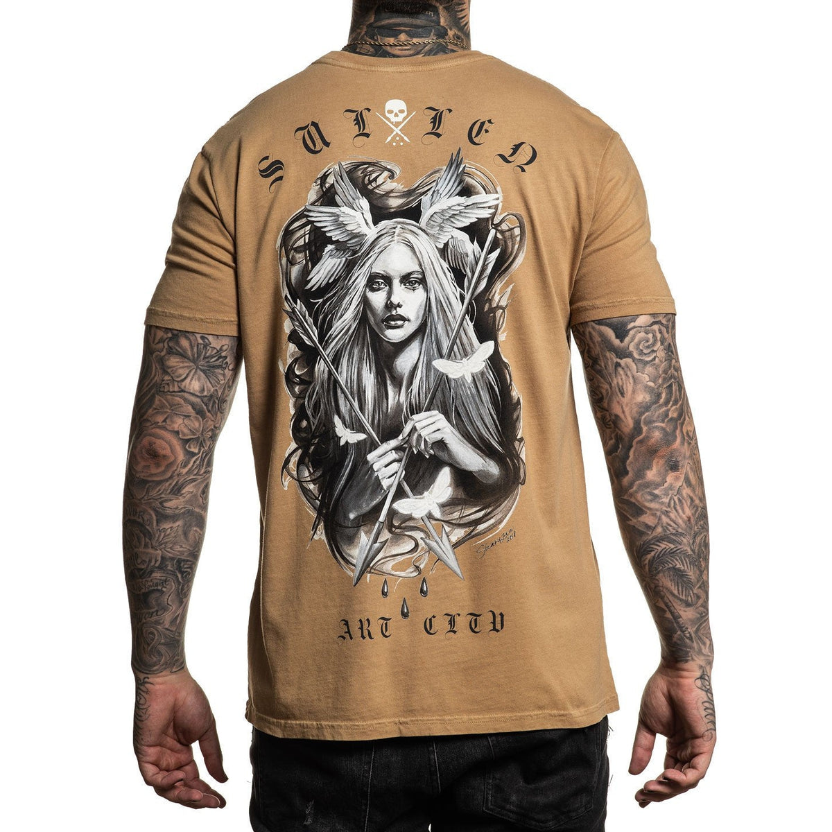 Angels Sand Premium Fit Mens T-Shirt-Mens T-Shirts &amp; Tanks-Scarlett Dawn