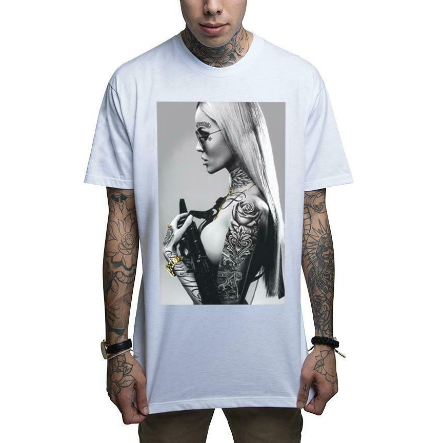 Atomic Blonde White Mens T-Shirt-Mens T-Shirts & Tanks-Scarlett Dawn