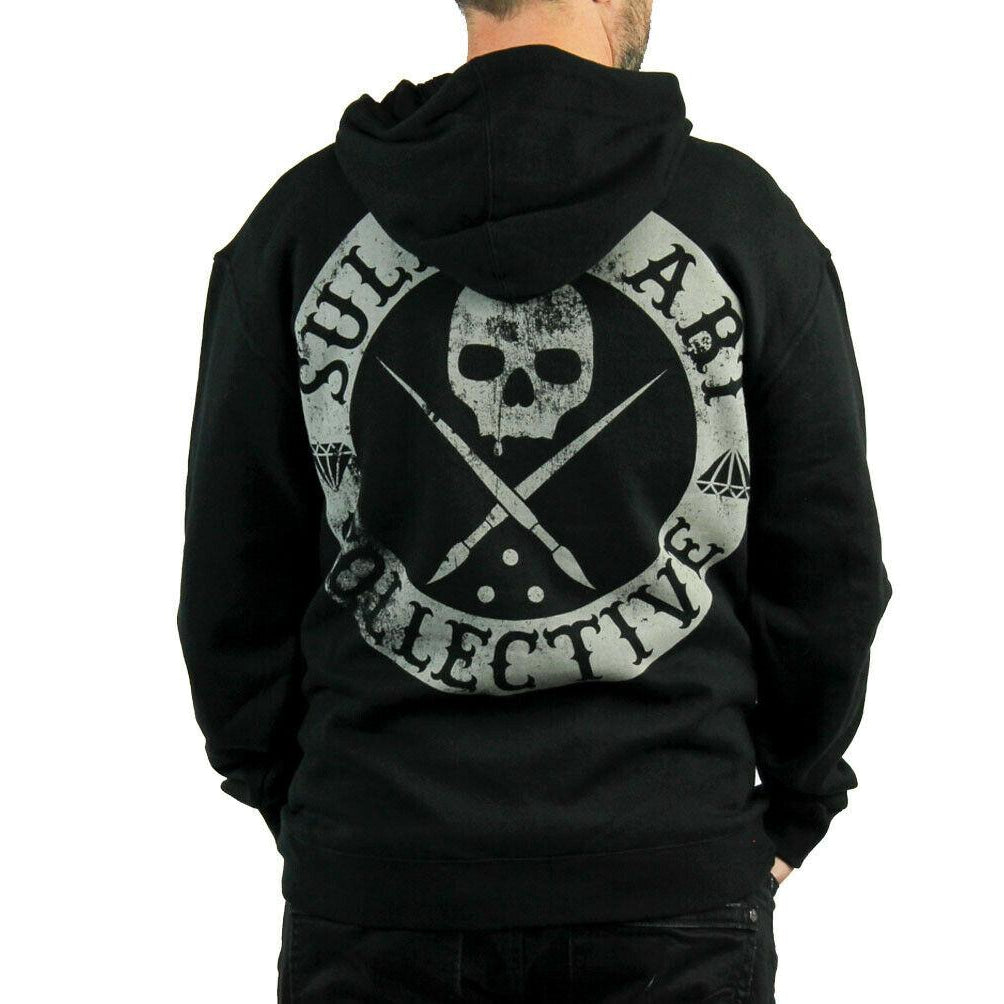 Badge of Honor BOH Mens Zipped Hoodie-Mens Jumpers, Hoodies & Long Sleeves-Scarlett Dawn