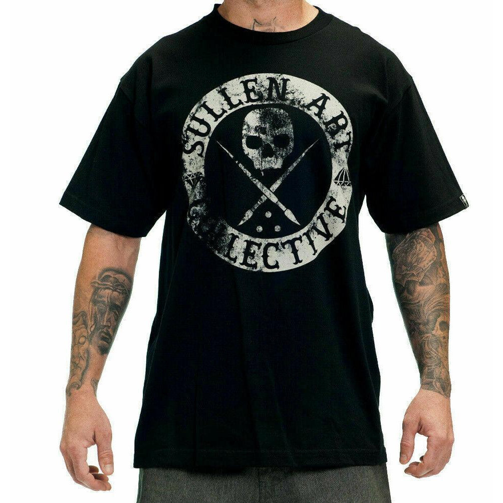 Badge of Honor Solid BLAQ Mens T-Shirt-Mens T-Shirts & Tanks-Scarlett Dawn