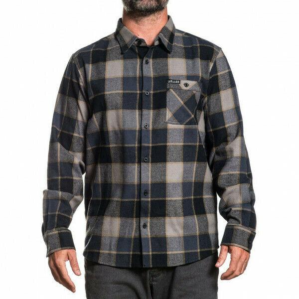 Bagger Button Up Long Sleeve Shirt-Mens Jumpers, Hoodies & Long Sleeves-Scarlett Dawn