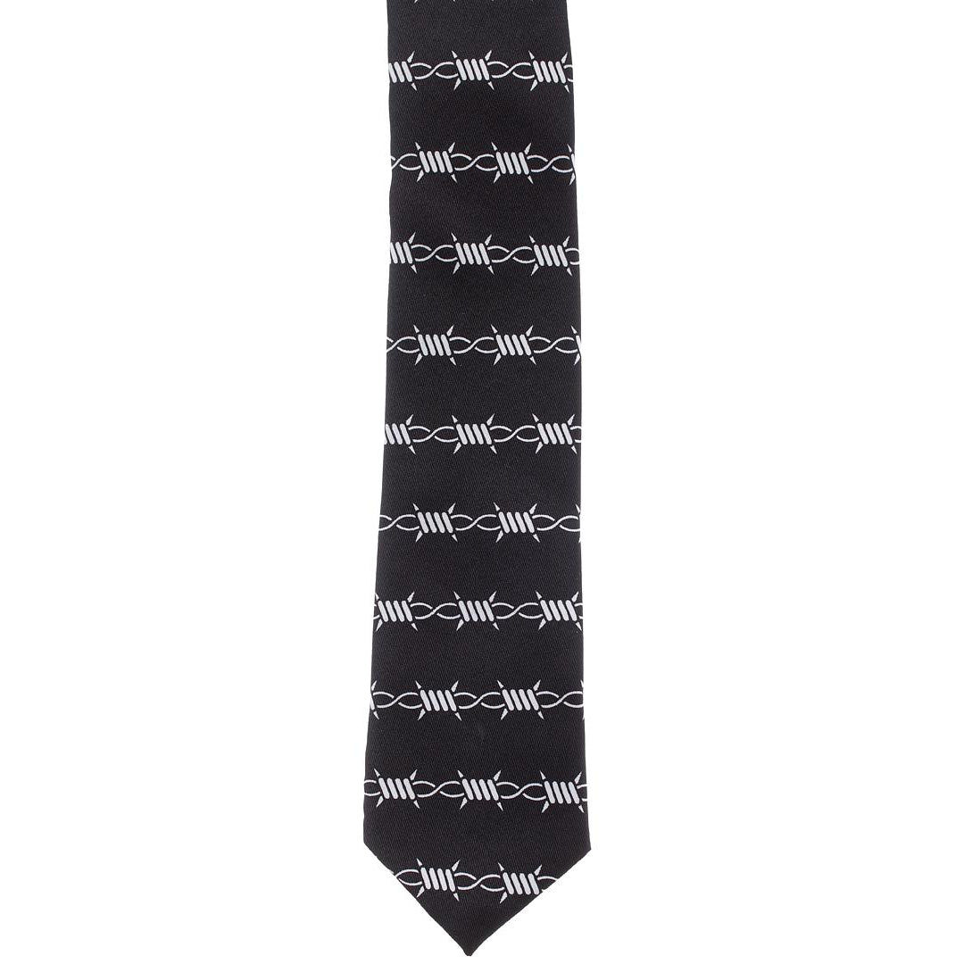 Barbed Wire Mens Tie-Mens Ties-Scarlett Dawn