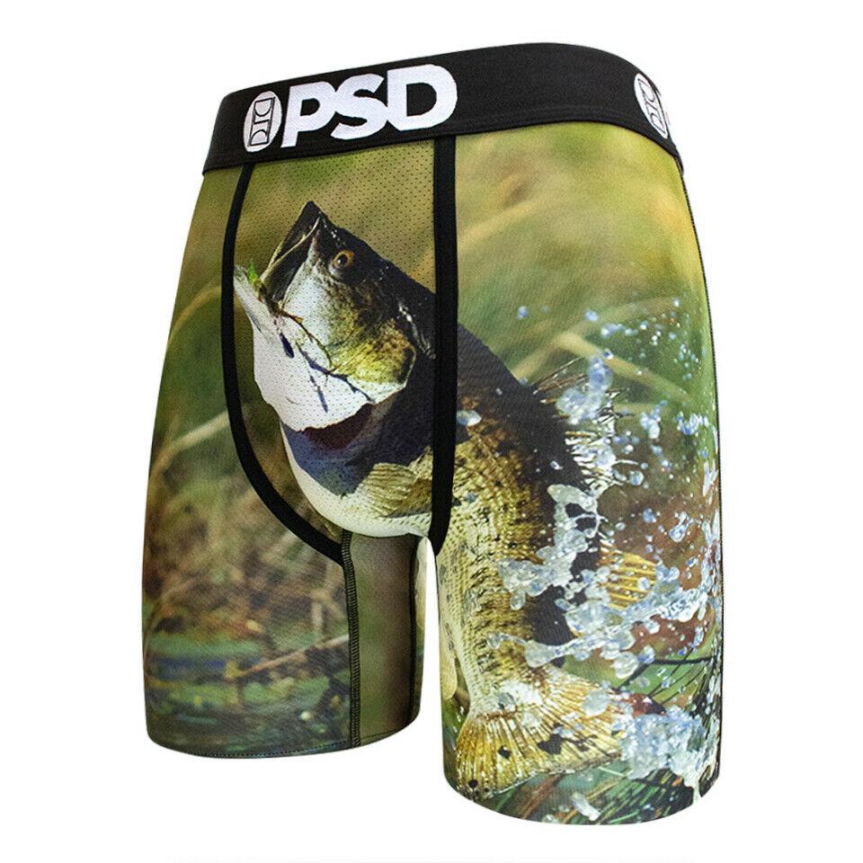 Bass Fish Boxer Briefs-Mens Underwear-Scarlett Dawn