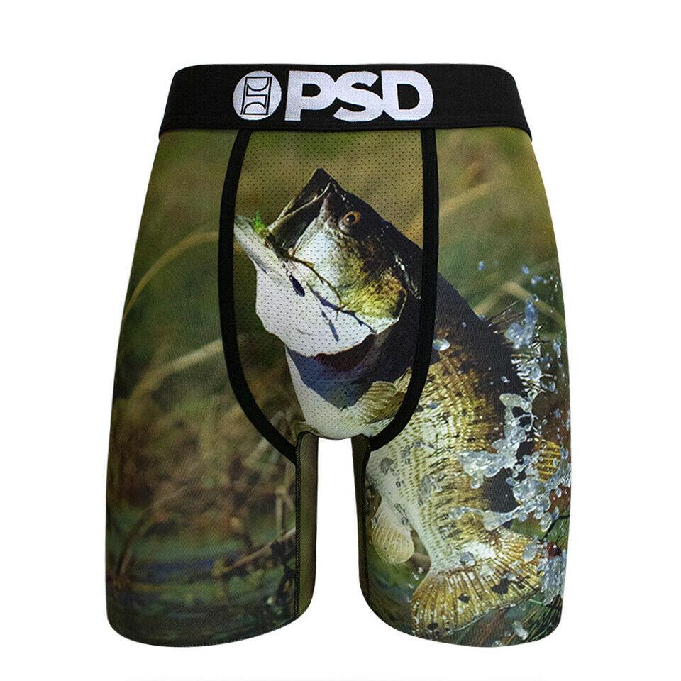 Bass Fish Boxer Briefs-Mens Underwear-Scarlett Dawn