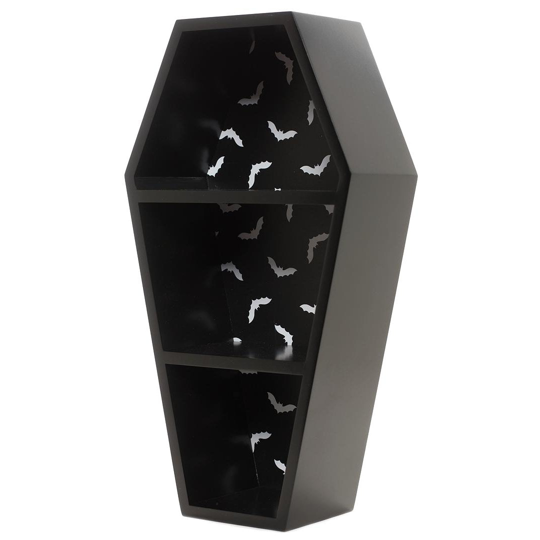Bat Print Coffin Shelf-Coffin Shelves-Scarlett Dawn