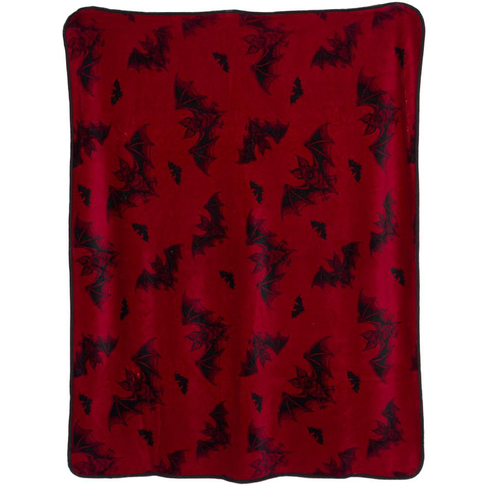 Batt Attack Throw Blanket-Bedding-Scarlett Dawn