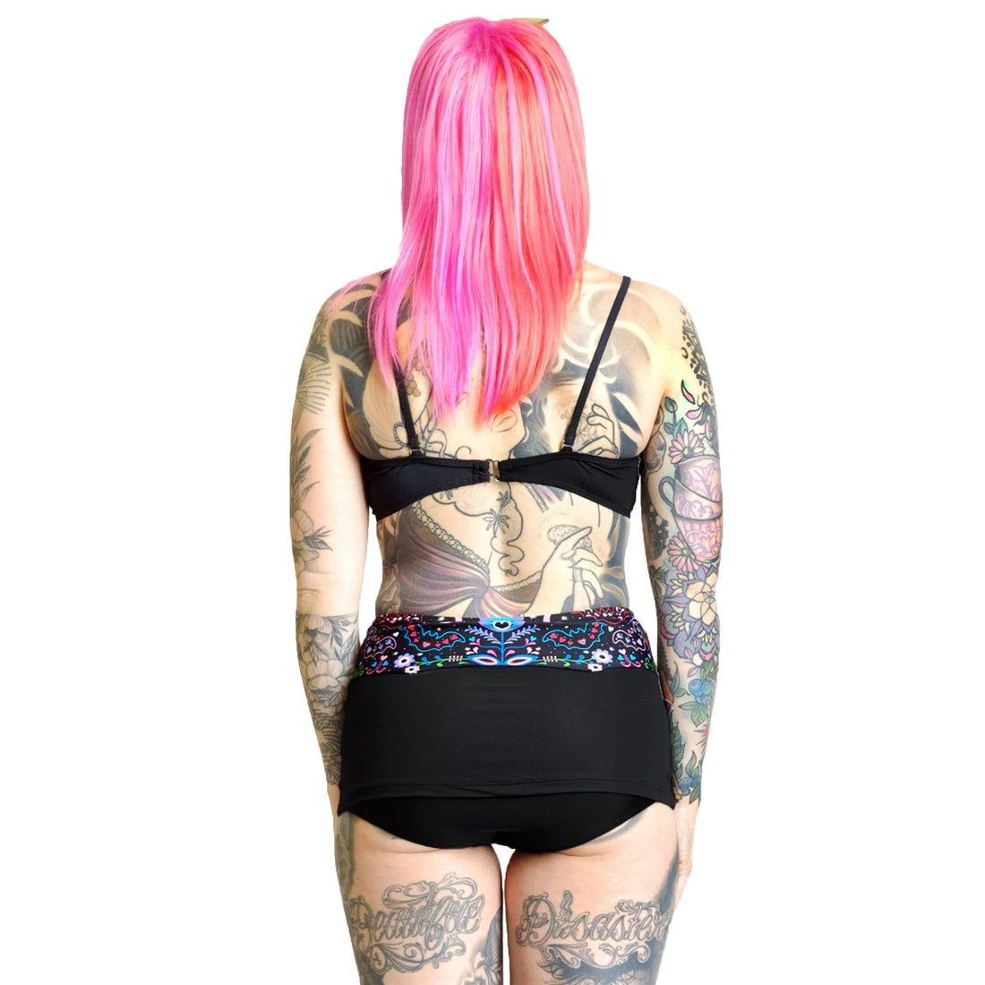 Batty Folk Pin Up Skirted Bikini-Womens Swimwear-Scarlett Dawn