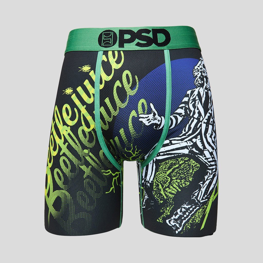 Beetlejuice Green Juice Boxer Briefs-Mens Underwear-Scarlett Dawn