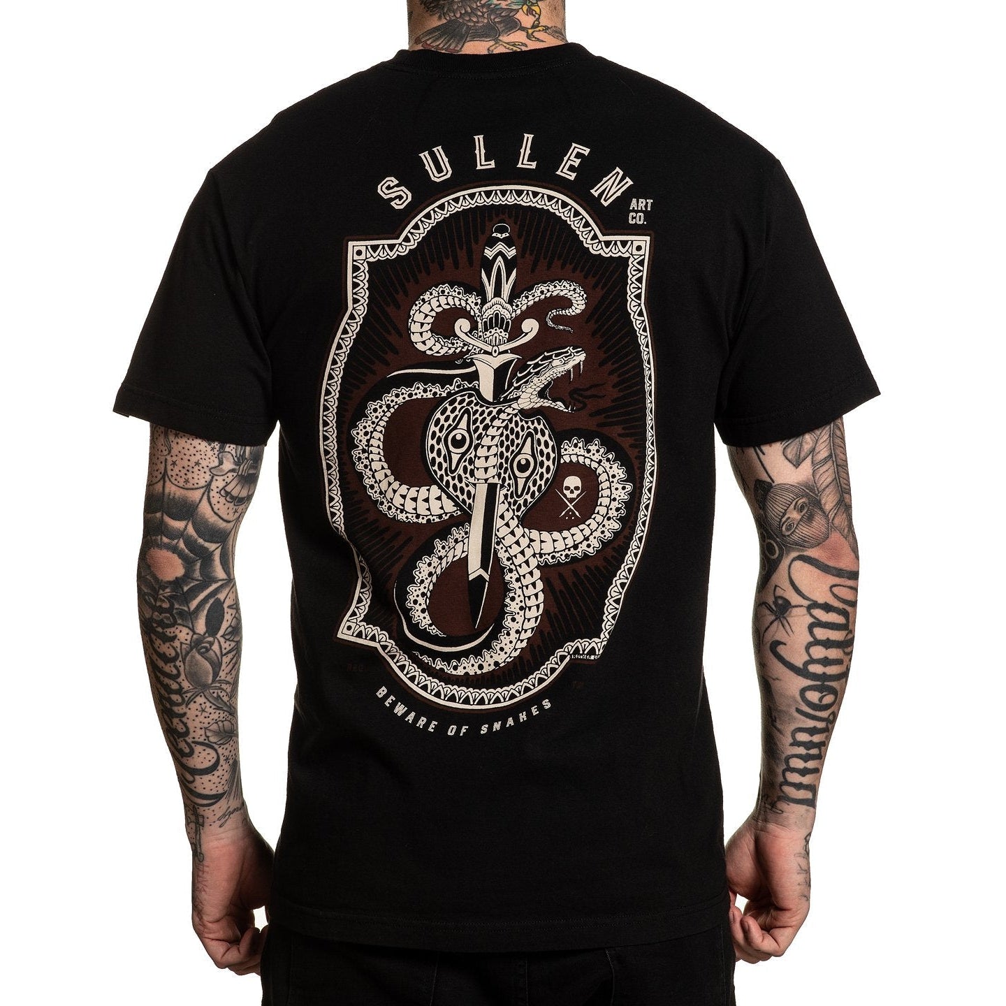 Beware Black Standard Fit Mens T-Shirt-Mens T-Shirts & Tanks-Scarlett Dawn