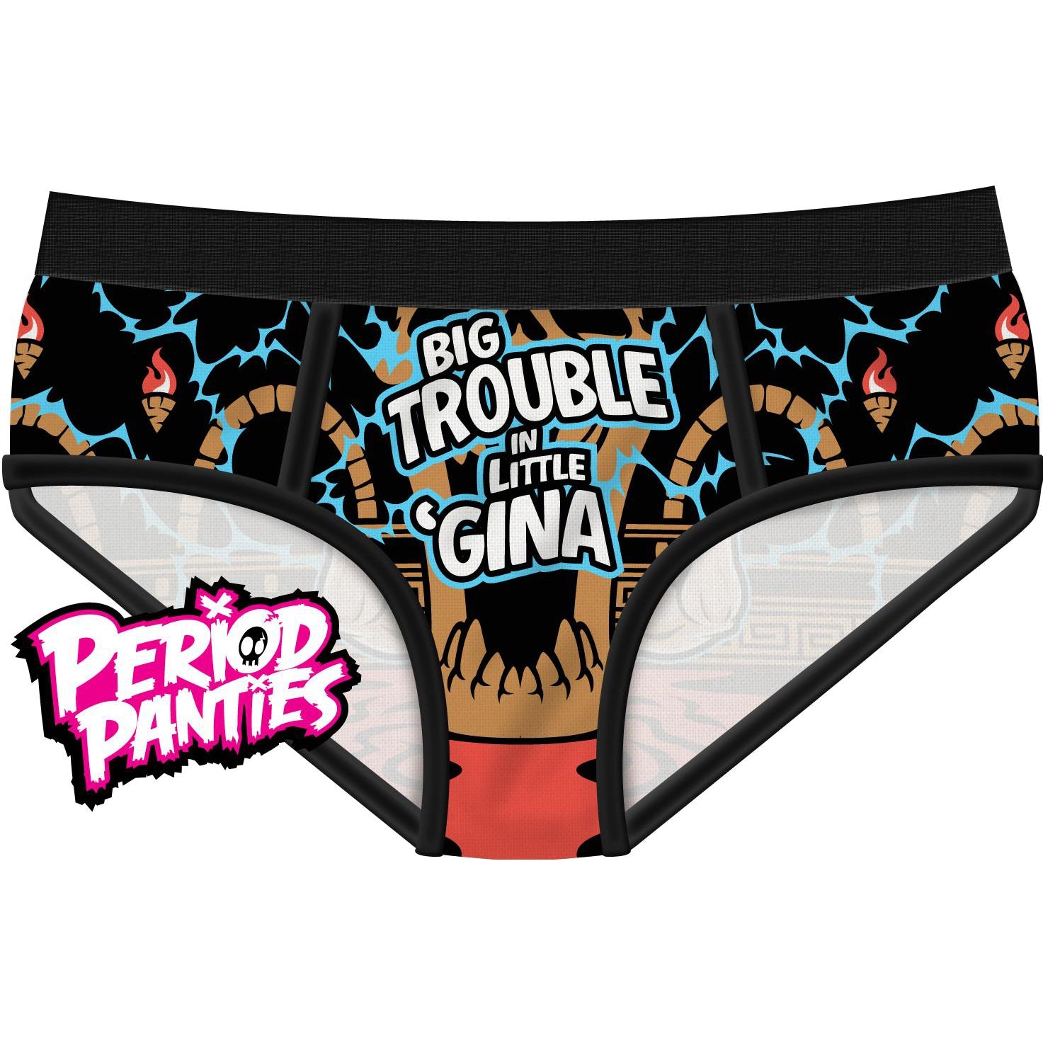 Big Trouble In Little Gina Period Panties-Womens Underwear-Scarlett Dawn
