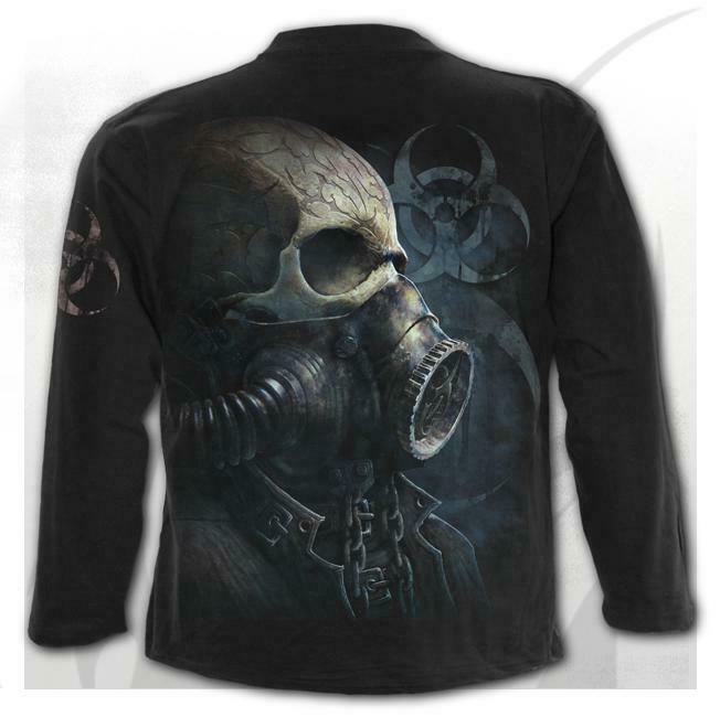 Bio Skull Long Sleeve Shirt-Mens Jumpers, Hoodies & Long Sleeves-Scarlett Dawn