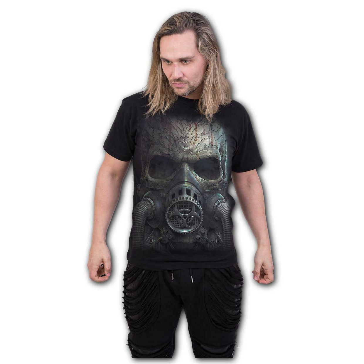 Bio Skull Mens T-Shirt-Mens T-Shirts & Tanks-Scarlett Dawn