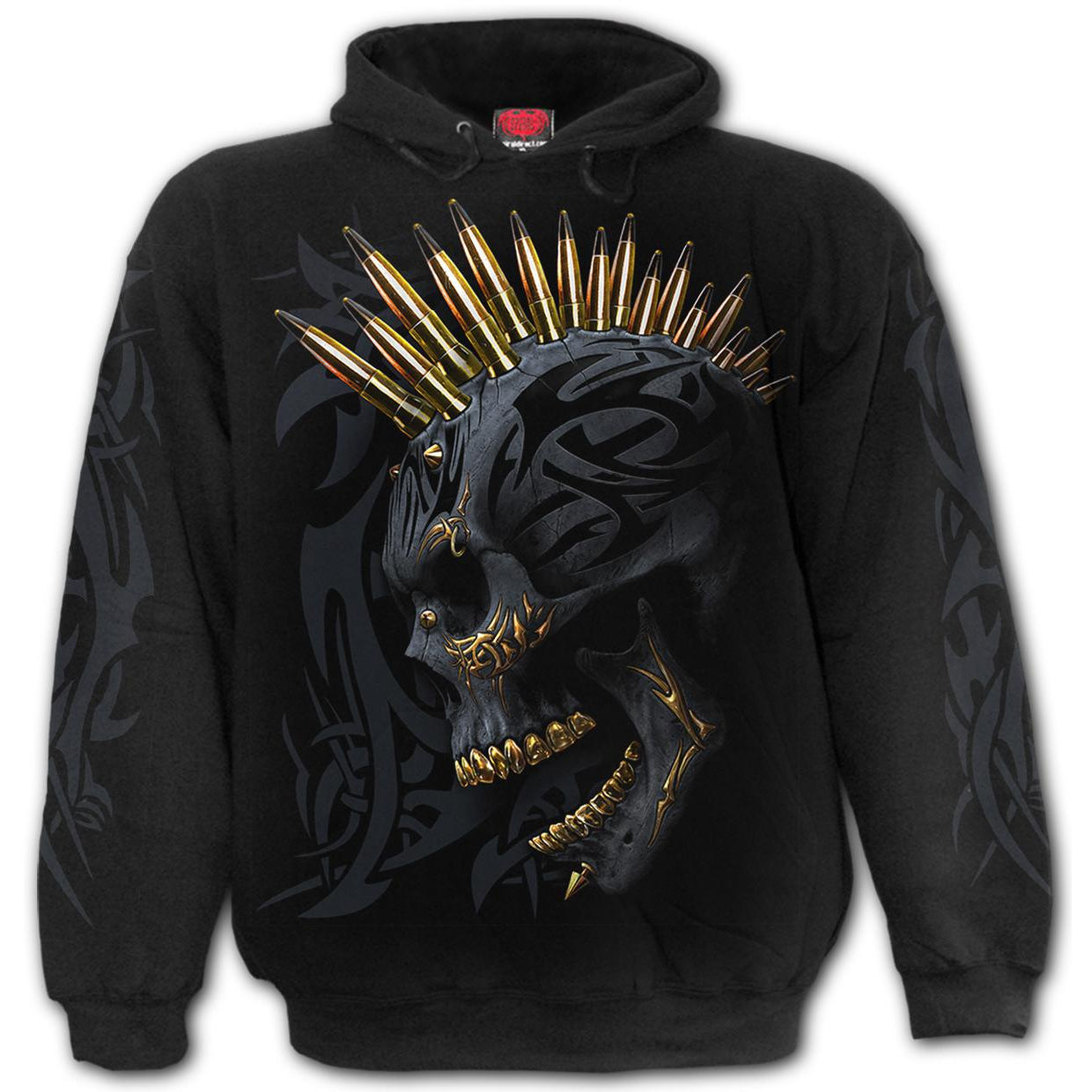 Black Gold Mens Hoodie-Mens Jumpers, Hoodies & Long Sleeves-Scarlett Dawn