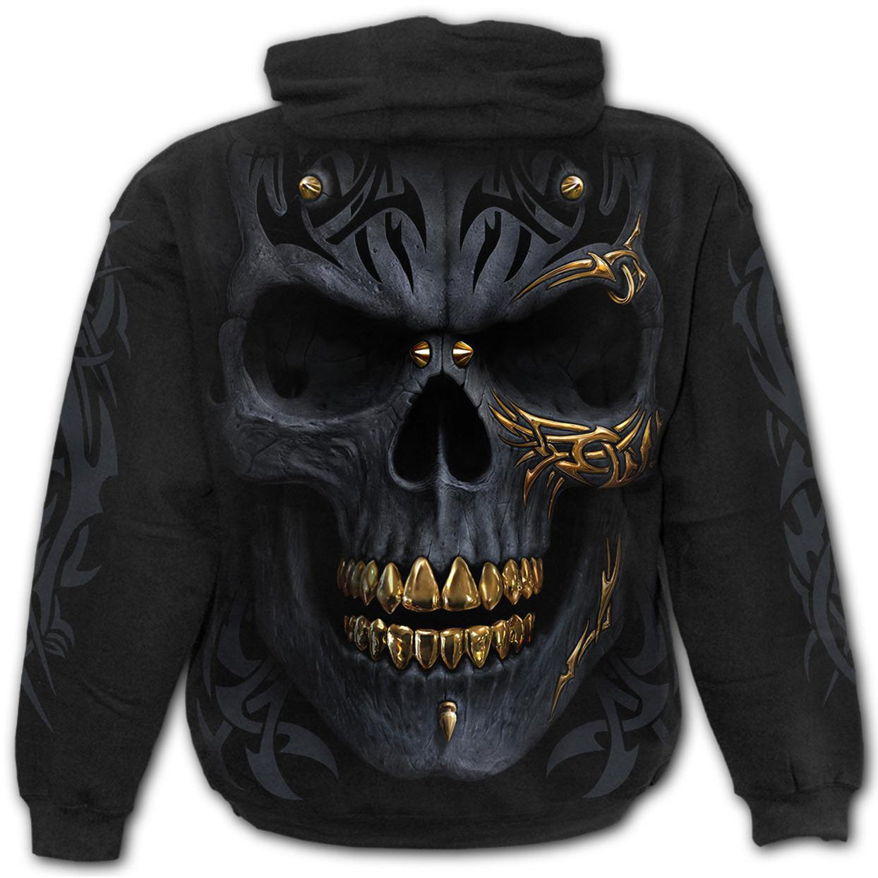 Black Gold Mens Hoodie-Mens Jumpers, Hoodies & Long Sleeves-Scarlett Dawn